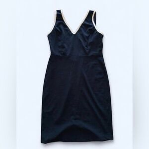 Y2K Chic Navy & White Embroidered Mesh Dress